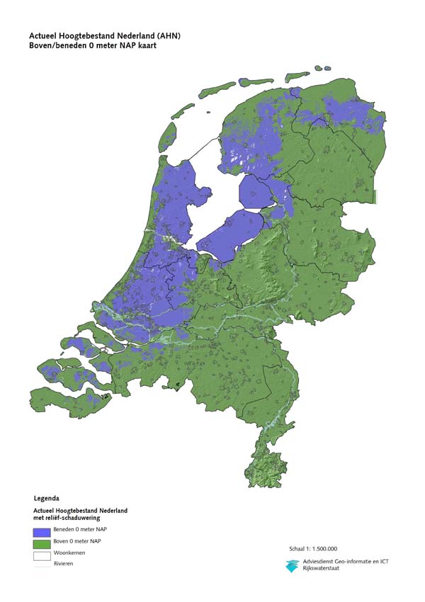 Welke provincies liggen onder de zeespiegel? GoeieVraag