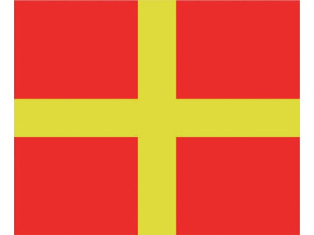 ik heb rode vlag waarop een geel scandinavisch kruis is geplaatst. Aan wie (land, regio, stad, etc) behoort vlag toe? - GoeieVraag